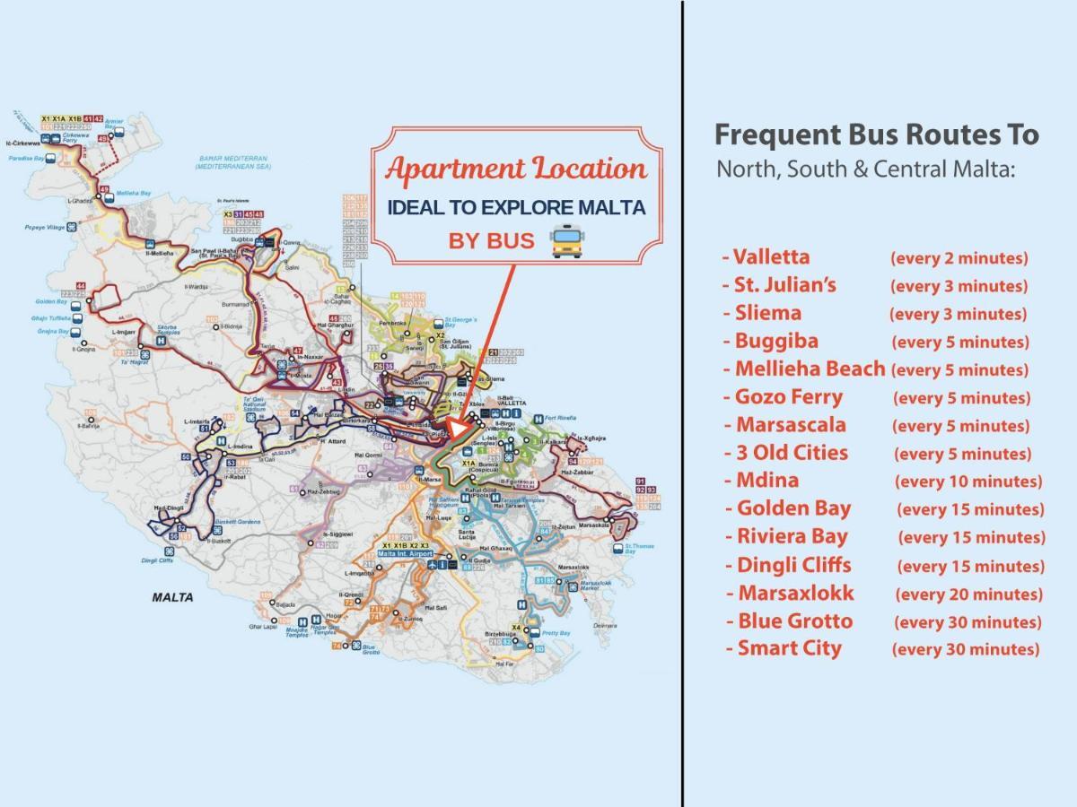 Central Rooms - Near Valletta & Sliema - Best Bus Lines Hamrun 외부 사진